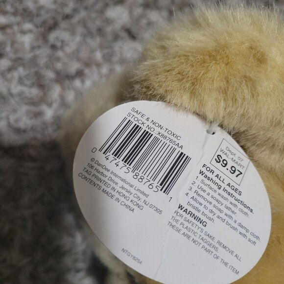 Dan Dee Ribbons & Bows Teddy Bear 16 inch Plush Blue Coat Stuffed Animal Toy - Picture 5 of 6